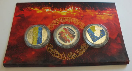 3 x 5 hryien Sława Ukrainy 2013-2014