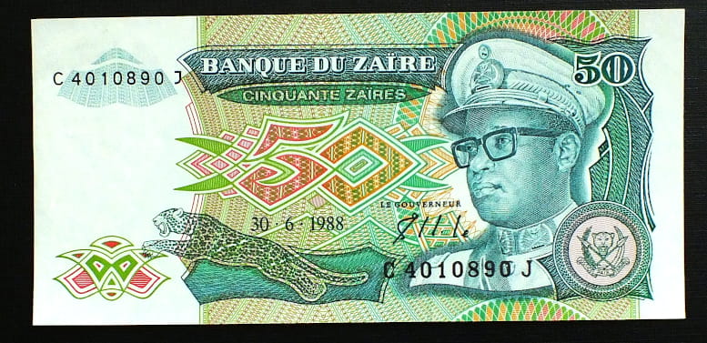 50 Zaires - Zair 1988 r.