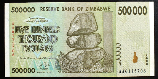 500 000 Dollars - Zimbabwe